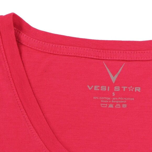 Cotton Slim Fit T-shirts V- neck short sleev - Picture 5 of 5